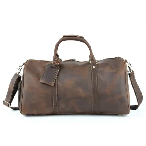 Genuine Leather Travel Bag Luggage Bag Shoulder Crossbody Men’s Bags Large Capacity Handbag Retro