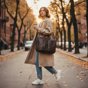 Genuine Leather Waterproof Briefcase for Men Laptop Bag Computer Business Shoulder Backpack Notebook Leather Bag Briefcase