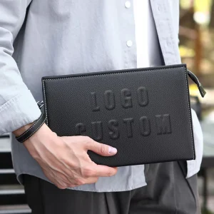 Gift Bags for Small Business Sacoche Homme Luxe Portefeuille Sacs a Main Pour Hommes Armpit Men’s Leather Clutch Bag logo B03