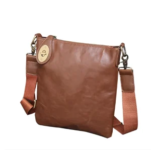 Guangzhou New Product Korean Fashion Shoulder Bag Simple Retro Leather Messenger Bag Trendy Men’s Bag