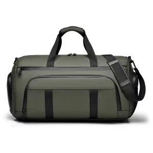 Gym Bag for Men Small Fitness Workout Sports Bag Water Resistant Overnight Weekender Duffel Bag with Shoes Compartment