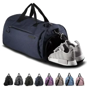 Gym Bag for Men Women with Shoe Compartment and Wet Pocket Travel Duffle Bag for Sports Workout and Fitness
