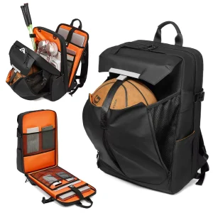 Gym Sports Training Backpack Badminton Tennis Racquet Backpack Basketball Casual Bag for Pickleball Casual Sport Bags for Men