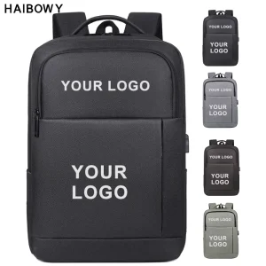 HAIBOWY Factory Direct Sale Multifunctional Business USB Charging Port Laptop Bag Water Resistant Oxford Casual Men Backpack