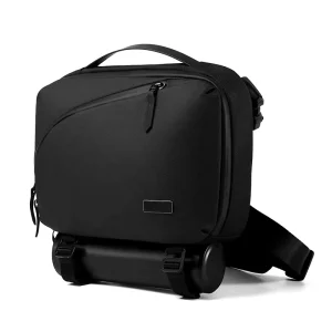 HAOXIN Men’s Business Crossbody Backpack Satchel Shoulder Bag Small Waterproof Breathable Ultra Light Zipper Closure Business