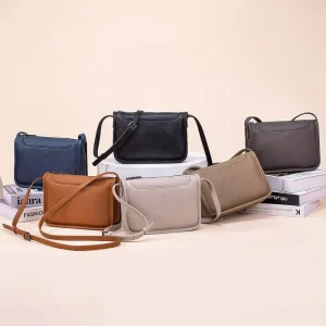 HOBO Women’s Elegant French Style Tote Bag Cow Leather Soft and Portable for Autumn Dress Small Size Handbags Ladies