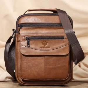 HUMERPAUL Factory Men’s Shoulder Bags Business Messenger Bag High Quality Cowhide Mini Large Capacity Crossbody Sling Bag Small