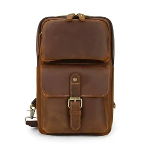 Handbags Sling Bags for Men Leather Men’s Shoulder Bags Vintage Style Men Leather Sling Bags