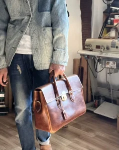 Handcrafted Fashionable Men’s Multi functional Bag Genuine Leather Business Bags