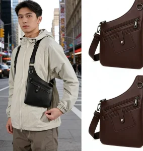 Harness Rig Holster Shoulder Strap Cross Tactical Outdoor Men’s Crossbody Shoulder Strap Underarm Genuine Leather Belts