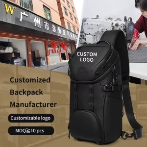 Heavy Duty Daily Causal Sling Bag with Multi Compartment Dual USB Port Dry Wet Separation Lightweight Men’s Chest Travel Bags