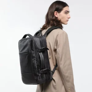 Heavy Duty Material Large Capacity Business Travel Backpack 11cm Expandable Dry Wet Separation Dual USB Port Laptop Backpack