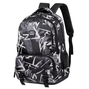 High Black Stylish Camouflage Men’s School Bags for High School Students Boys Daily Life Usage