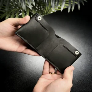 High End Leather Wallet Genuine Leather RFID Blocking Purse for Men