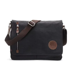 High Quality Casual Men’s Shoulder Bag Vintage Crossbody Bags Business Canvas Handbag Capacity Men’s Messenger Bags Tote