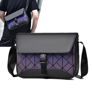 High Quality Chest Bag Waterproof PU Custom Logo Men’s Single Shoulder Luxury Crossbody Sling Messenger Bag