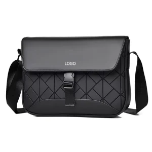 High Quality Chest Bag Waterproof PU Custom Logo Men’s Single Shoulder Luxury Crossbody Sling Messenger Bag