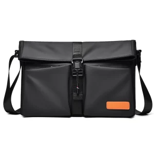 High Quality Custom Men’s Casual Large Capacity Shoulder Bag OEM ODM Custom Logo Multi Compartment Crossbody Bag for Daily Use