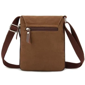 High Quality Durable Crossbody Shoulder Bag Men Casual Small Canvas Bag Crossbody Men’s Shoulder Canvas Bag