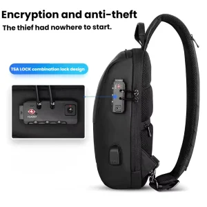 High Quality Fashion Oxford Cloth Anti Theft Chest Bag Men’s USB Charging Crossbody Bag Business Commute Outdoor Use All Seasons