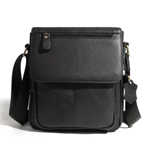 High Quality Genuine Leather Vintage Messenger Bag Men’s Crossbody Business Casual Handbag Shoulder Bag Onlinewholesale Supplier