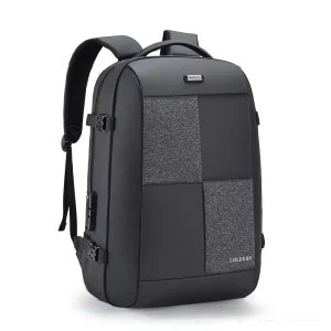 High Quality Large Capacity Travel Laptop Backpack Men’s Computer Black Business Backpack with Usb Charging Port for Men