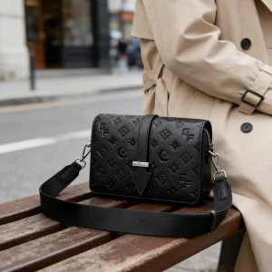 High Quality Leather for Men OEM Big Capacity Free logo Customized Vintage Men’s Handbags