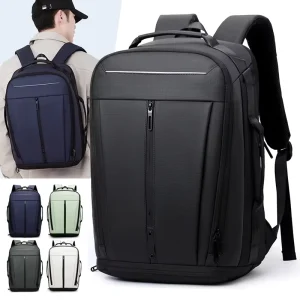 High Quality Men’s Business Backpack Waterproof Oxford Large Capacity Outdoor Travel Laptop Backpack with Shoe Compartment