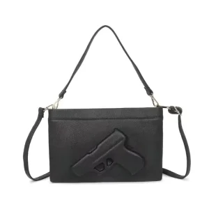High Quality PU Gun Sling Bag Men National Vintage Rock Fashion Messenger Bag Custom Logo Tiktok
