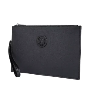 High Quality PU Men’s Designer Wristband Bag Customized Logo Envelope Wallet Fashionable Portable Handbag