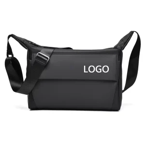 High Quality PU Stylish Men’s Crossbody Messenger Bag Custom Logo Casual Outdoor Sports Waterproof Shoulder Bag for Men