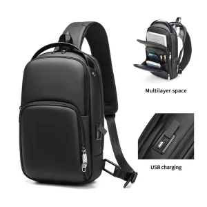 High Quality Printed logo New Casual Shoulder Sling Crossbody Bag Custom logo Travel Men’s Chest Bags