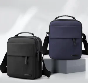 High Quality Stylish Men’s Crossbody Shoulder Bag Fashionable Casual Design with Custom Logo Made of Durable Nylon