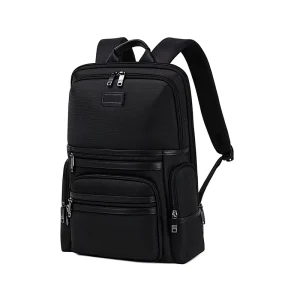 High end Cross border Men’s Business Travel Backpack Flat Large Capacity Computer Laptop Oxford Polyester Waterproof Zipper Air