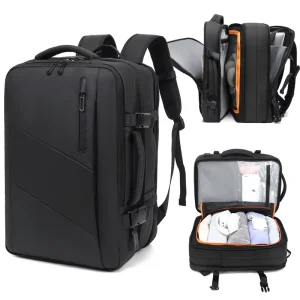 High-end Laptop Backpack Waterproof Leather Film Men’s Backpack Premium Business Trip Large Capacity Travel Backpack