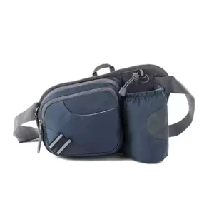Hiking Waist Bag 5.5 Inch Gear With Water Bottle Holder Funny Running Belt Bum Bag For Riding Dog W