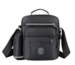 Hot Fashion Multi Functional Nylon Men’s Messenger Bag Casual Sports Carry Sling with Bottle Holder for Summer or Winter