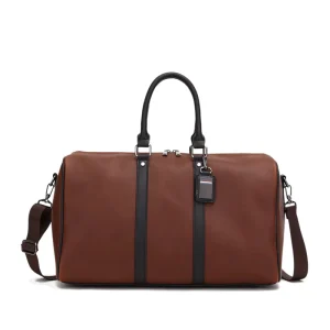 Hot Selling Custom Leather Duffle Bags for Men Travel Weekender Bag Overnight Carry Hand Luggage Leather Duffle Bag