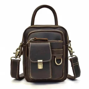 Hot Selling Men’s Fashion Shoulder Bags Small Leather Shoulder Bags Men’s Waist Bags