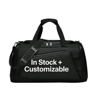 In Stock Customizable Fashionable Large Capacity Men’s Waterproof Weekend Bag Multifunctional Gym Sports Travel Duffel Bag