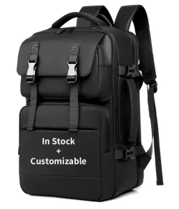 In Stock Customizable Men’s Expandable Business Travel Backpack 25L-36L Large Capacity Multi-Compartment Laptop School Bag