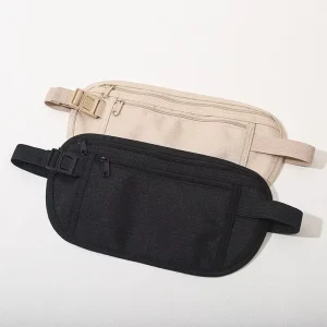 Invisible Thin Anti Theft Pouch for Men and Women Travel Sports Waist Bag for Europe Secure Passport Wallet