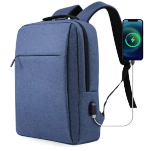 J.SH Men’s Fashion Laptop Backpack Large Capacity Business Style with USB Imported School Bags and Zipper Closure for Travel