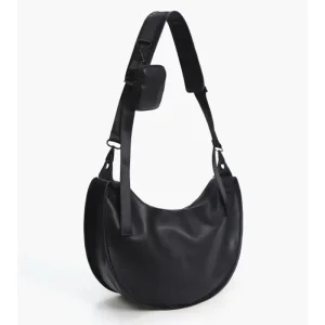 Japan Style Retro Men’s Shoulder Crossbody Bag Student Large Capacity Minimalist Soft PU Leather Messenger Bag for Men Daily Use