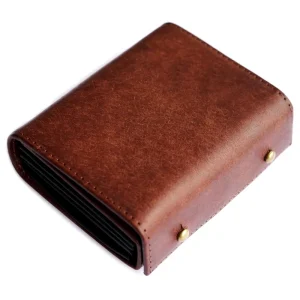 Japanese Style Wallet Large Capacity Coin Compartment Multi-Card Slots Genuine Leather Men’s Cardholder Wallet