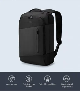 Kingsons New Men’s Casual Sports Backpack Waterproof Anti Theft Polyester with Zipper Hasp Closure for Daily Use