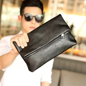 Korean Fashionable Trendy Business Casual Clutch Bag Men’s Foldable Handbag