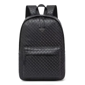 Korean Woven Backpack Versatile Casual Large Capacity Travel Bag Men’s Bag Trendy Student Backpack