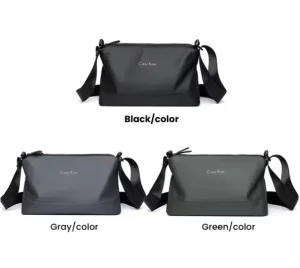 Korean-style Large-capacity Men’s Suspender Cross-body Shoulder Bag Waterproof Camera Carry-on Travel Zipper Polyester