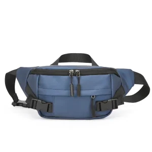 Korean-style Utility Mens Chest Bag Trendy Sporty Shoulder Crossbody Waist Pack Tote Outdoor Cycling Foldable Wear-resistant